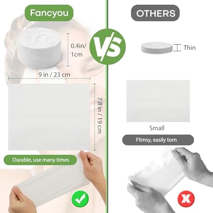 fancyou DISPOSABLE COMPRESSED TOWELS 300 PCS, THICKEN FACE TOWEL, CAMPING WIPES COTTON CLOTHS PORTABLE HAND COIN POCKET SIZE TISSUES FOR HOME, MINI TRAVEL ESSENTIALS, OUTDOOR ACTIVITIES(GREEN) - Image 4